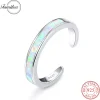 Fansilver S925 Sterling Silver Toe Rings for Women Adjustable 14K White Gold Plated Cz Summer Beach Open Toe Rings Foot Jewelry 1