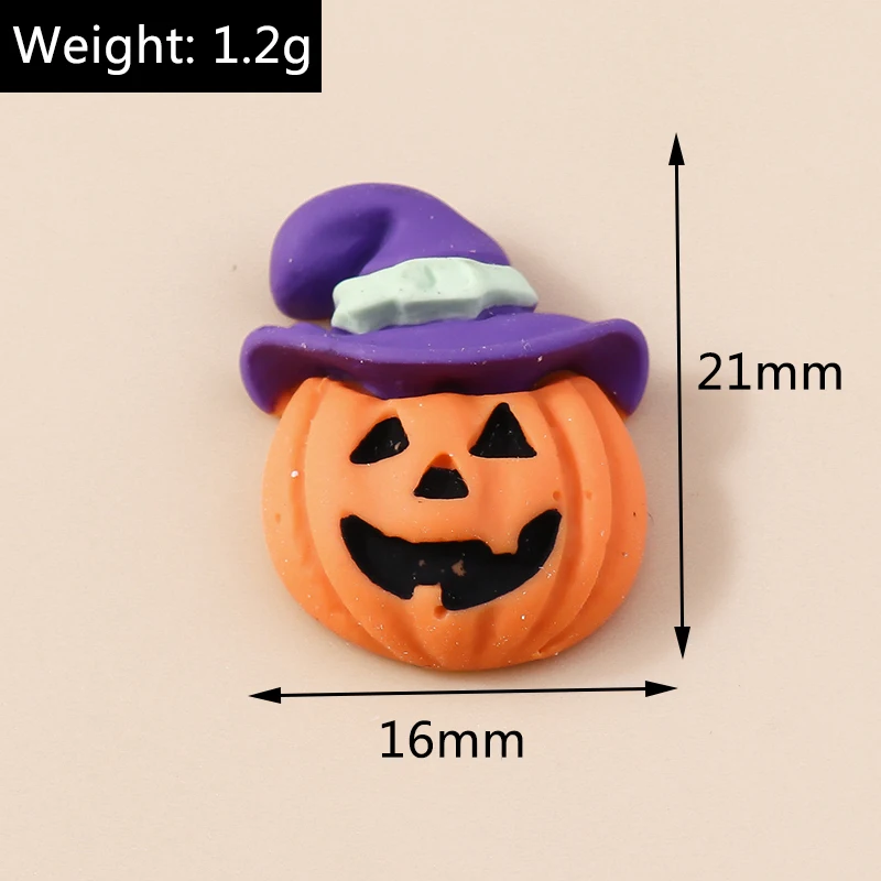 10 Stücke Neue Nette Halloween Katze Schloss Geist Kürbis Flatback Harz Cabochons Scrapbooking DIY Schmuck Handwerk Dekoration Zubehör – Detail 8