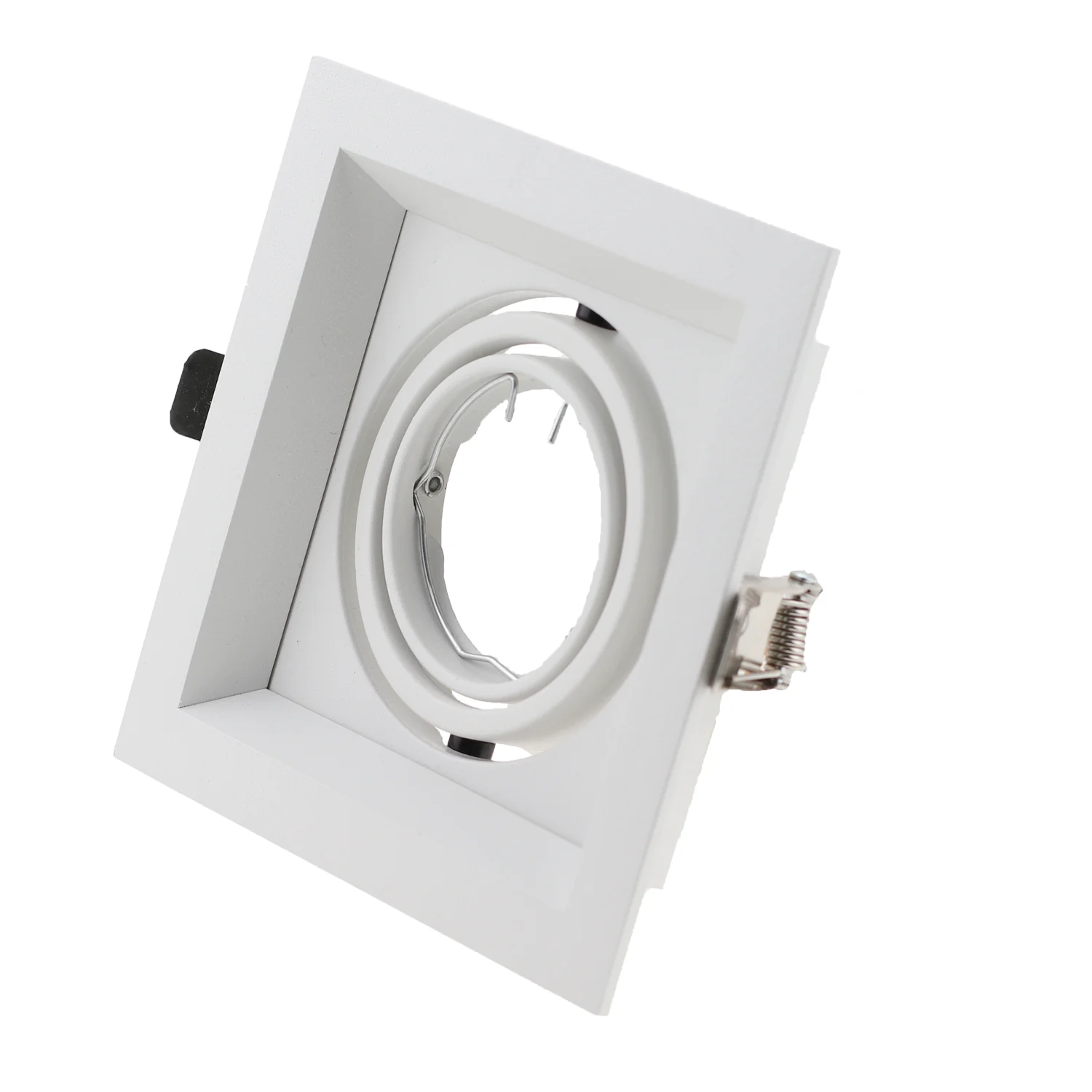 GU10 Housing Fitting Adjustable LED Ceiling Light Fixture Square Downlight Frame GU10 Spotlight Lampu Siling