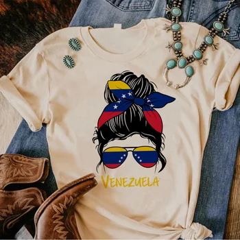 Venezuela tshirt women Japanese funny harajuku top female streetwear funny clothing 1