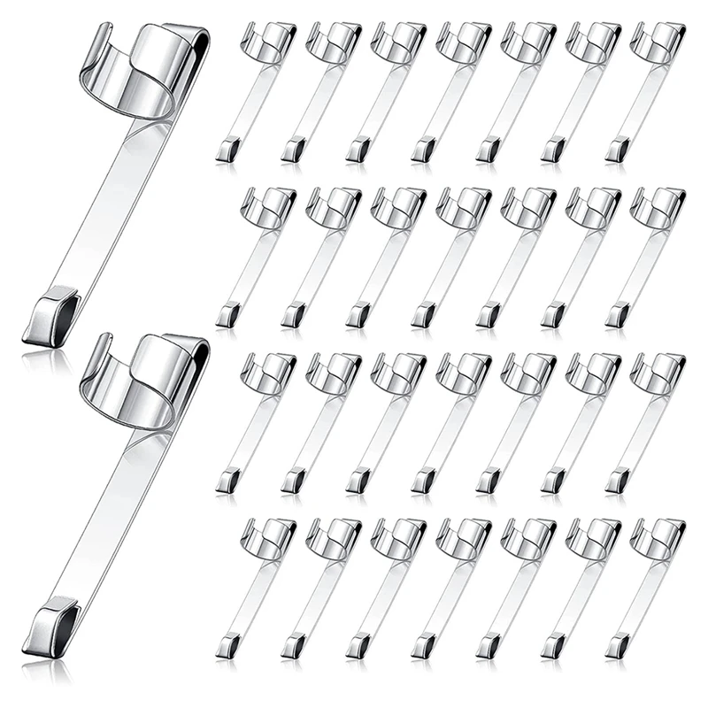 Metal Pencil Clips Slide on Pencil Pocket Clips Snap in, Holder Clip Metal Hangable Portable Clips, 60 Pcs