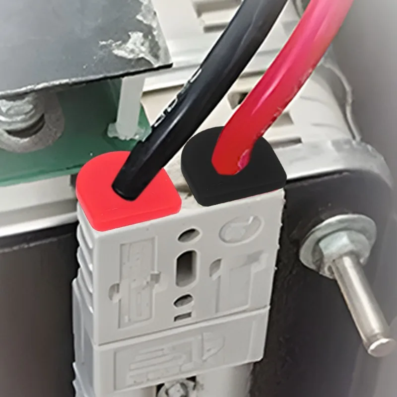 Waterproof Fixing Plug Silicone Dust Plug for Anderson Connector Plugs 50A Cable Kits Red & Black Versatile Applications Parts