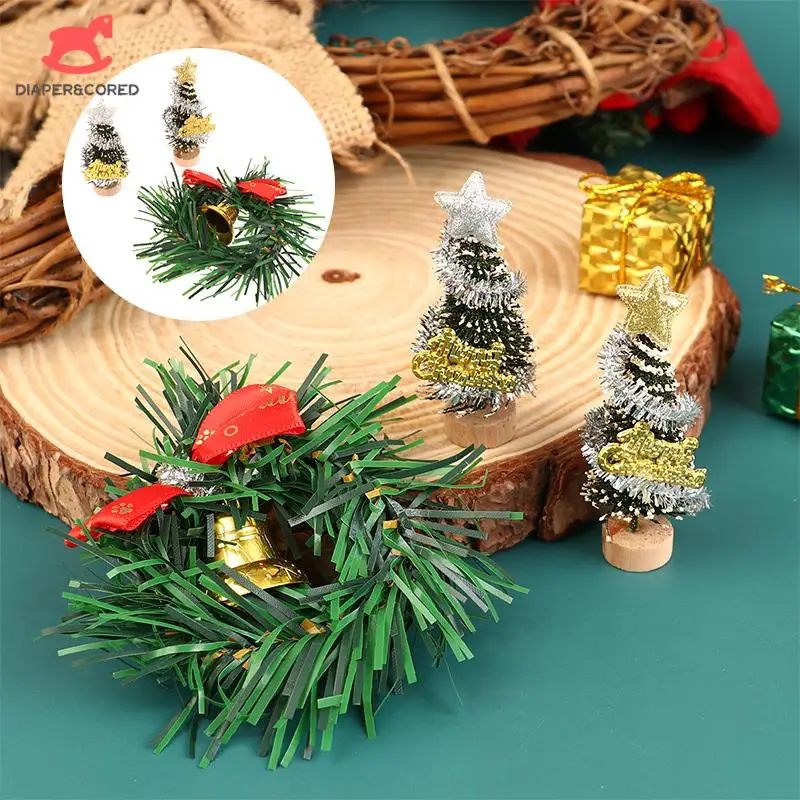 

Миниатюрная гирлянда для кукольного домика в масштабе 1:12, Рождественское украшение для елки, домашняя модель, декоративная игрушка, аксессуары для кукольного домика