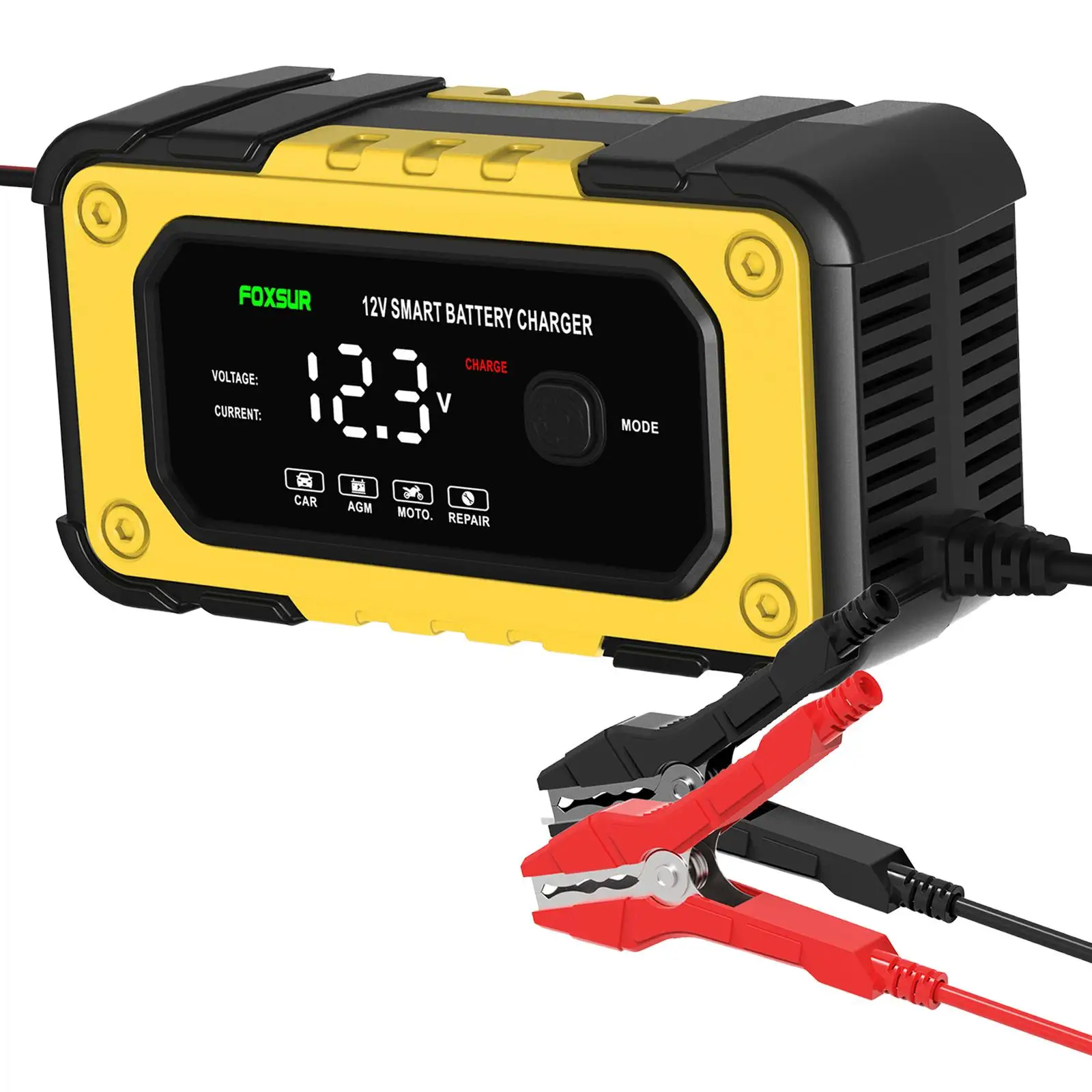 Car Battery Accessories Smart Car Battery Charger Trickle Charger for Van Agricultural Vehicles