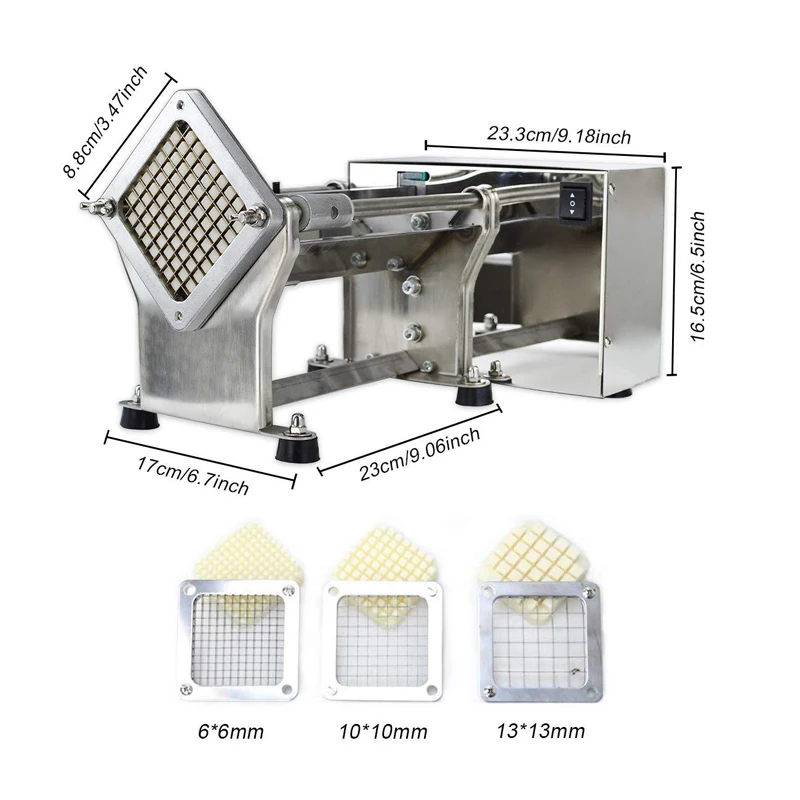 Commercial Electric Portable Electric French Fries Cutter Machine Potato French Fries Cutting Machine