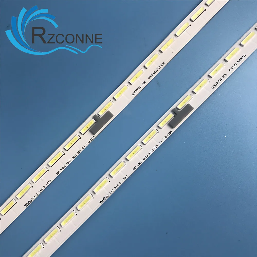 Retroiluminação Led Tira 66 Lâmpada para lg 60 V16.5 Art3 6922l0147a 4021 60lg61ch Lc600ege fj m3 Lc600eqf 60uf7700 6916l2653a - Imagem 6
