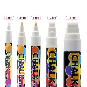 3/6PCS White Water Soluble Marker Pen Fabric Marking 6Water Erasable  Marking Pen for Leather Marking Clothing Graffiti DIY