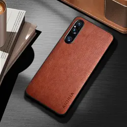 Premium Durable PU Leather Cover | Protective Case for Xperia 10 VII (Brown)