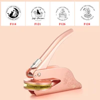 LOGO Custom Embosser Personalized Embossed Stamp with Own Design Name Wedding Library Book Private Seals for DIY Gift Package