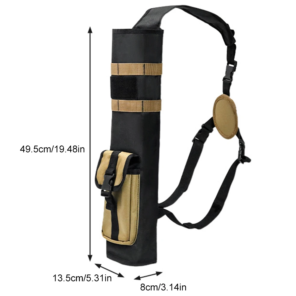 Archery Quiver Molle System Pocket Hip Arrows Bag Dual Use Lightweight Arrow Holder Target Shooting Hunting