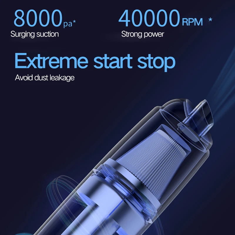 مكنسة كهربائية Xiaomi Youpin للسيارة والمنزل، محمو...