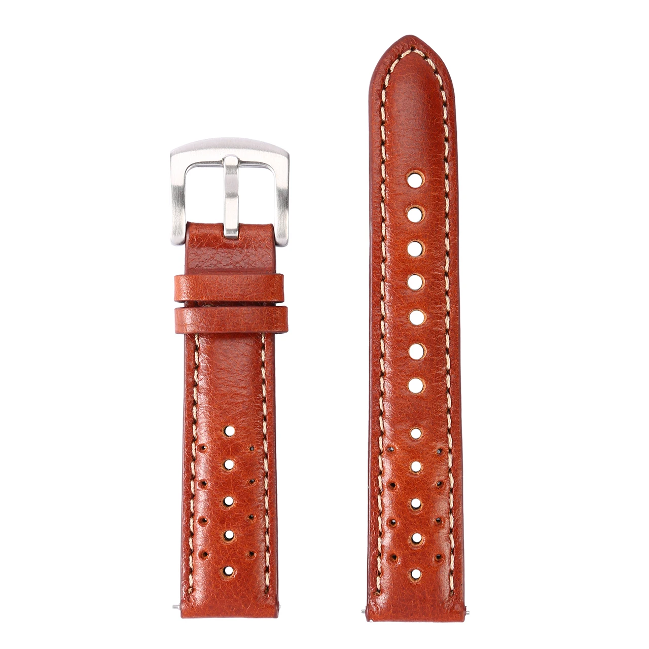  소가죽 시계 스트랩 밴드, 랠리 레이싱 시계 밴드, 퀵 릴리스 시계 액세서리, 18mm, 19mm, 20mm, 21mm, 22mm, 24mm