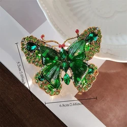 Versatile Colorful Butterfly Fairy Brooch - 6.8x5.2cm (Green)