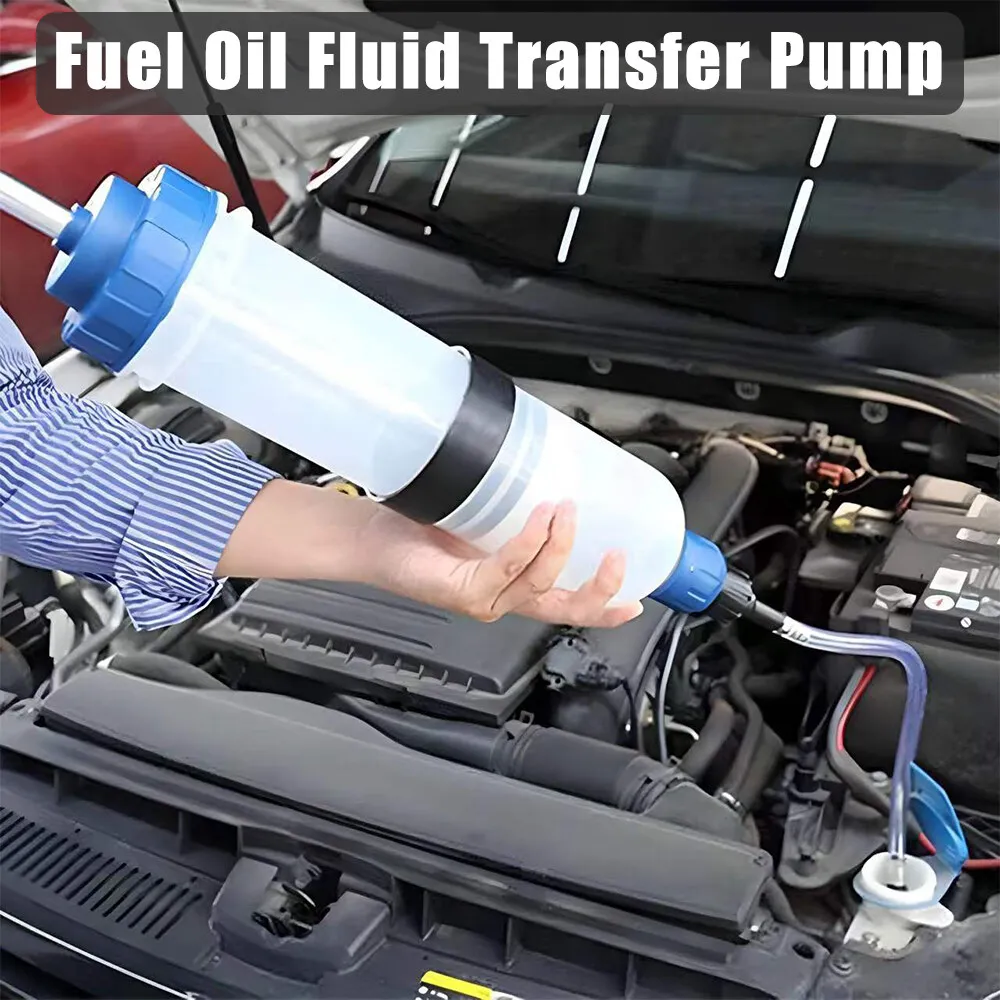 Oil Extractor Pump 0.5L OilFluid Extractor Filling Oil Change Syringe Bottle Transfer Automotive Fuel Extraction Hand Tool