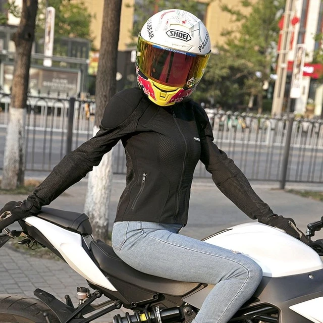 Veste de moto d'été pour femmes LyJean-Mesh Serré Moto Body Armor Vêtements  Femme Racing