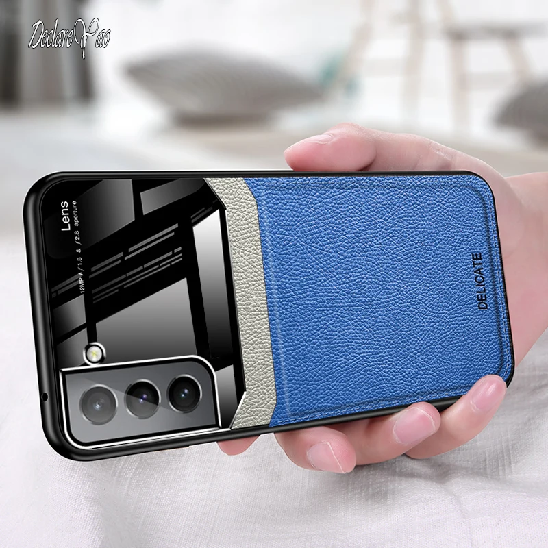S20 FE Cover DECLAREYAO Coque For Samsung Galaxy S22 S21 Ultra Case Hard Leather S10 S9 S8 Plus Soft |
