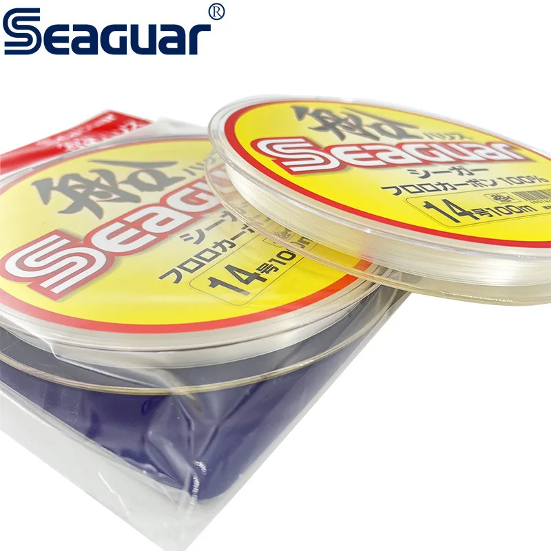 Fishing Line Fishing Tackle Japan Original Seaguar Fluorocarbon Fishing Line 100M #1.5-#14 Diameter 0.205mm-0.62mm Deep sea BOAT Fishing Line
