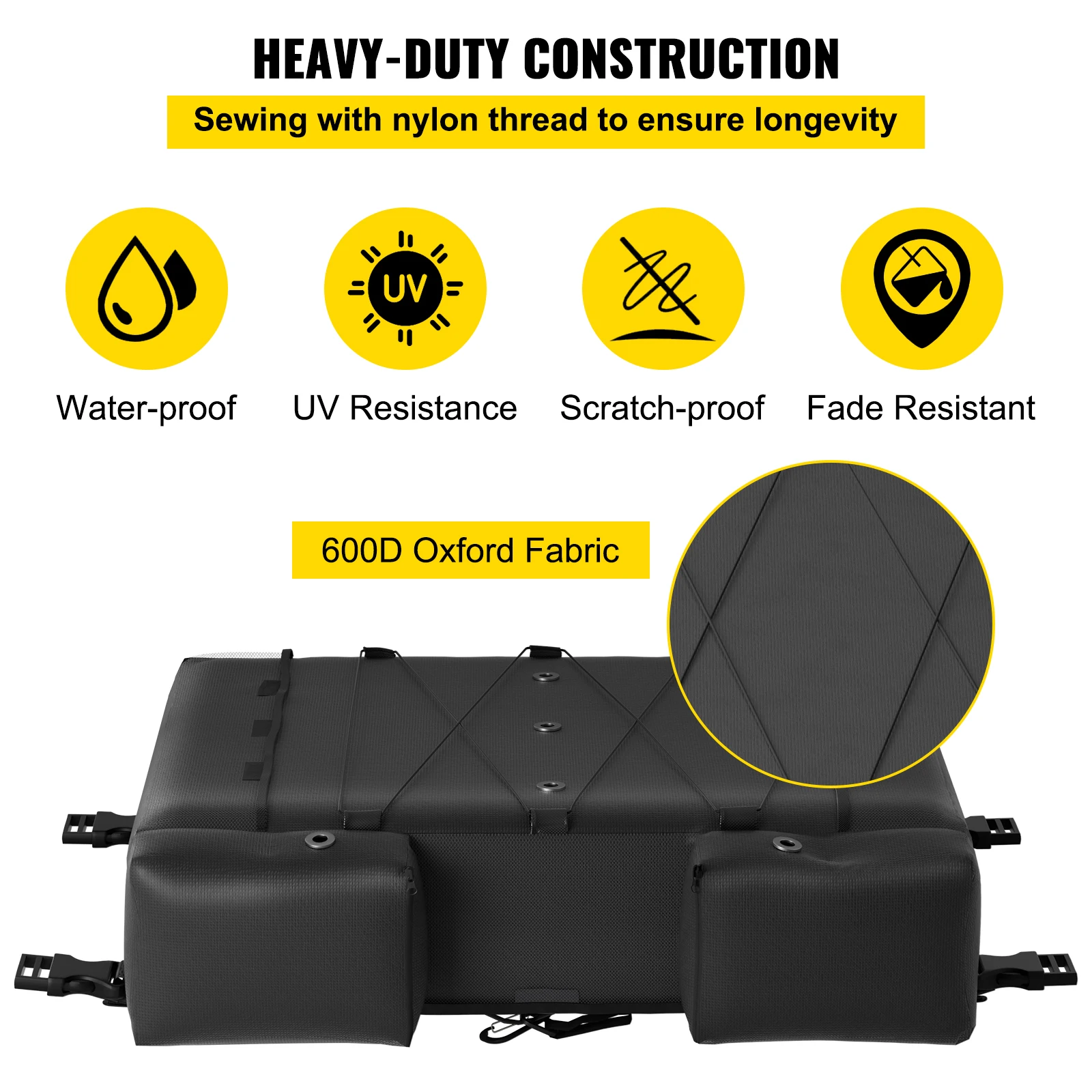 Borsa Portaoggetti Impermeabile Per Barca - Tessuto Oxford 600D, Grande Capacità, Per Attività Outdoor - Foto 3