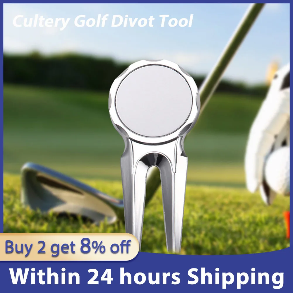 

Golf Divot Tool Zinc Alloy Golf Repair Tool Sturdy Ergonomic Portable Golf Accessories With Ball Marker For Club Bracket Repair