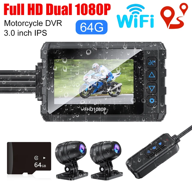 4.0 Touch Screen Motorcycle DVR Dual 1080P WiFi Dashcam Motorcycle Camera  Front and Back Video Recorder Dash Cam Moto Camera - AliExpress