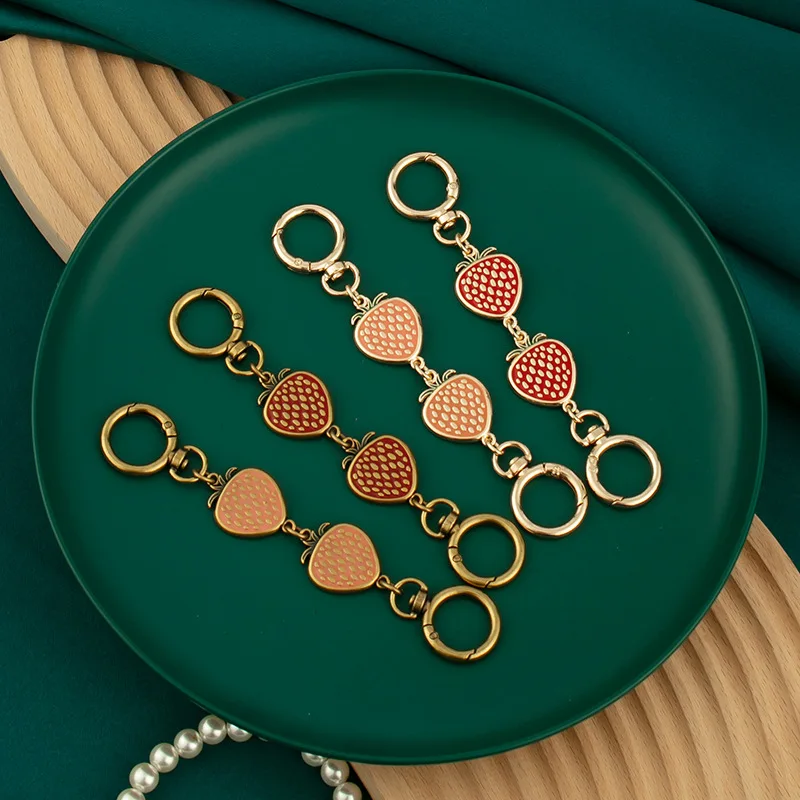 Bag Chain Strap Extender Strawberry Shaped Replacement Hanging Buckle