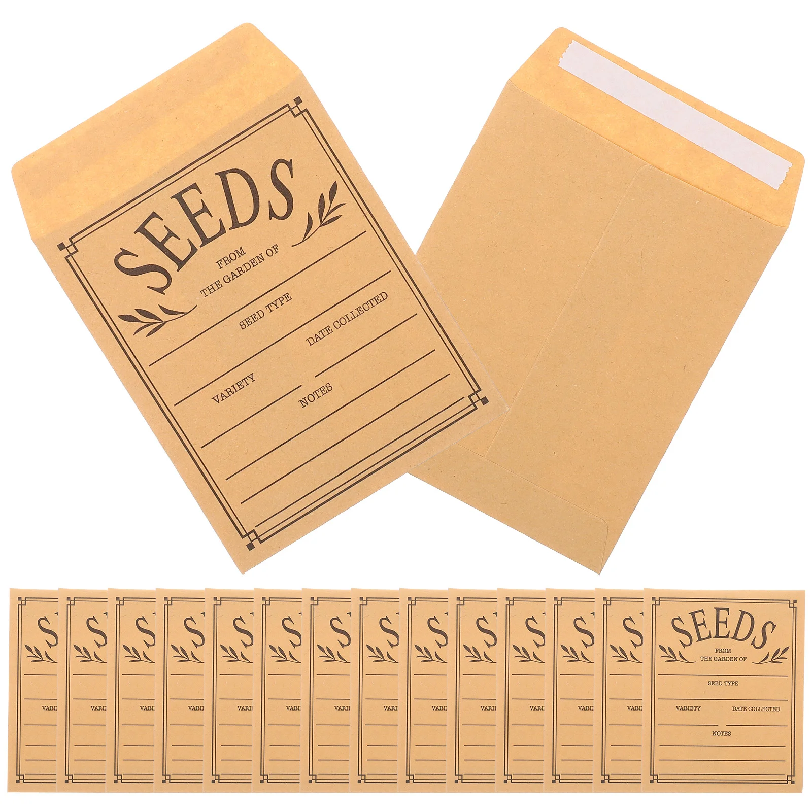 Seed Envelopes 50 Pcs Paper Packets Small Envelopes Packets Resealable Vegetable Seeds Blank Money Craft Printing Products