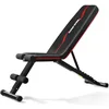 Adjustable Weight Bench Press for Full Body Strength Training Gym Exercise Bench in Black with Incline Decline Function