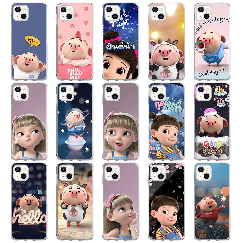 Custodia Morbida Per Tecno Spark Pop Go 5 5P 6 7 7T 7P 8 8C 8P Air Go Lte Pro Al-35 Maialino Bambina