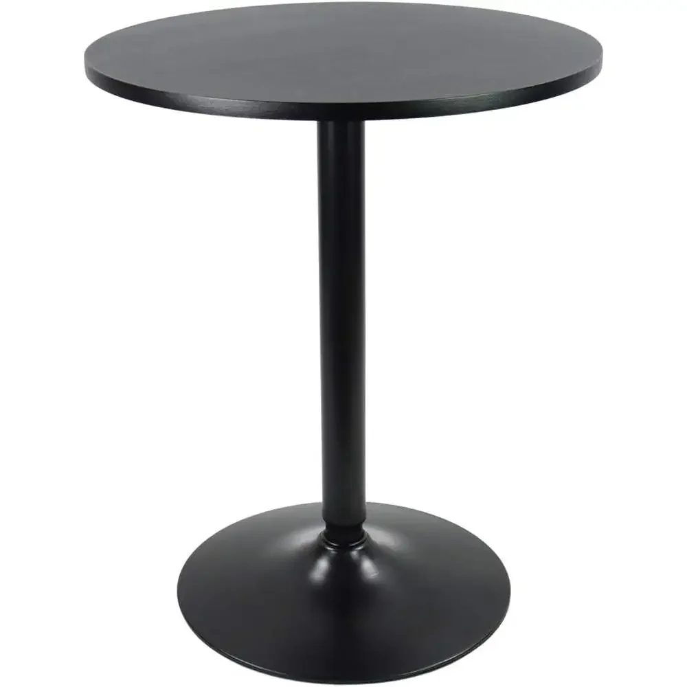 Stylish Round Bar Table Cocktail Pub Dining Bistro Furniture Easy Assembly Durable Steel Structure Floor Protection 5