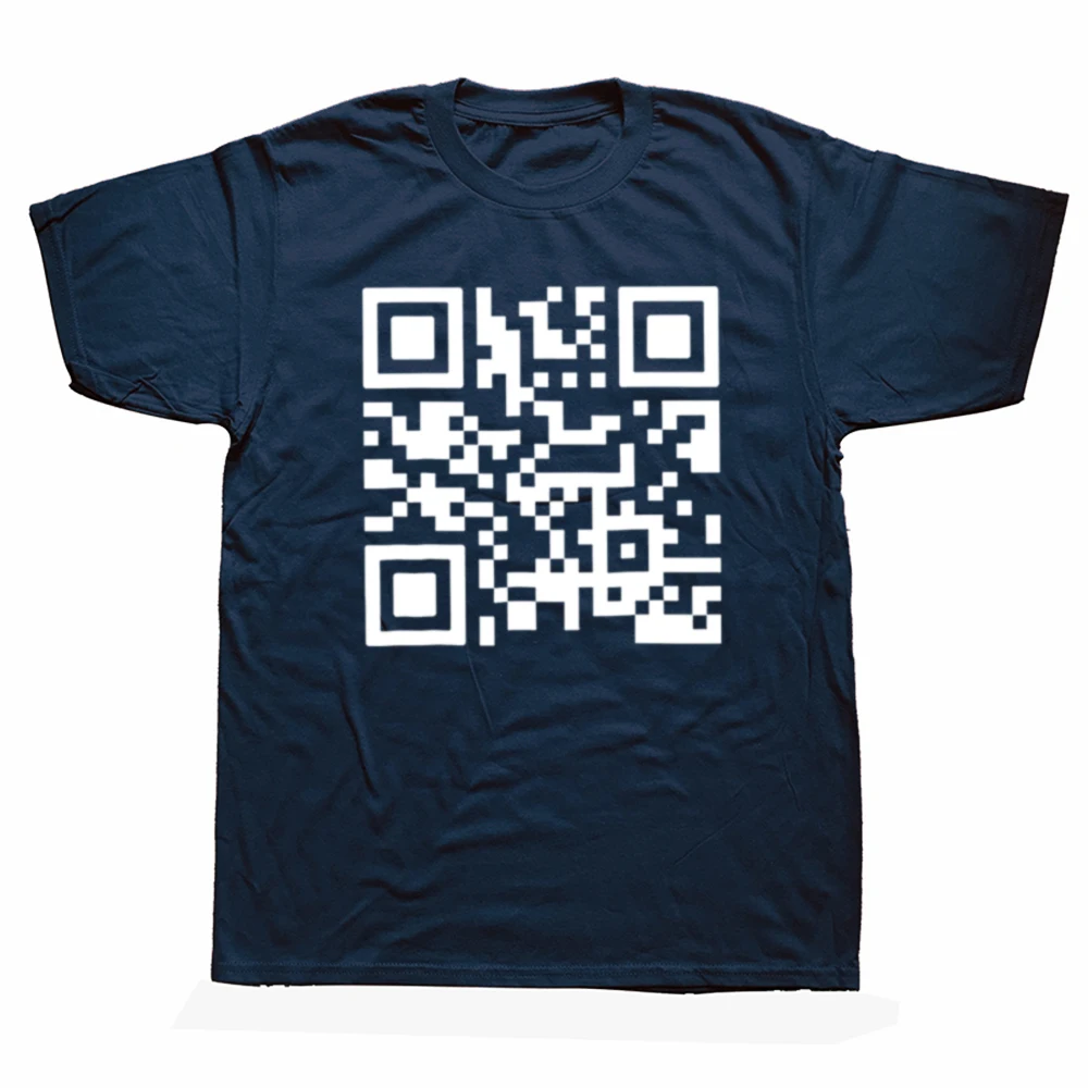 Lustige F You QR Code Grafik T-shirts Männer Frauen Mode Casual T-shirt 100% Baumwolle Lose Übergroßen Erwachsene Humor Witz Seltsame T Shirt