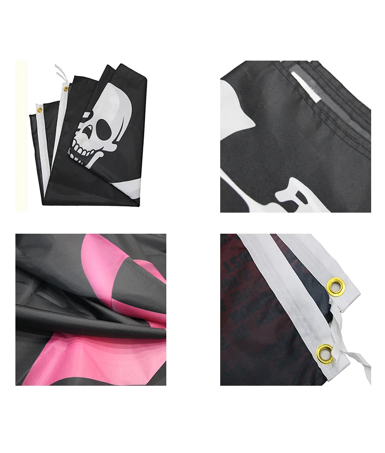 Description Picture 2 of item13x18 Inch Double side Custom Design Flag With 3 Grommets