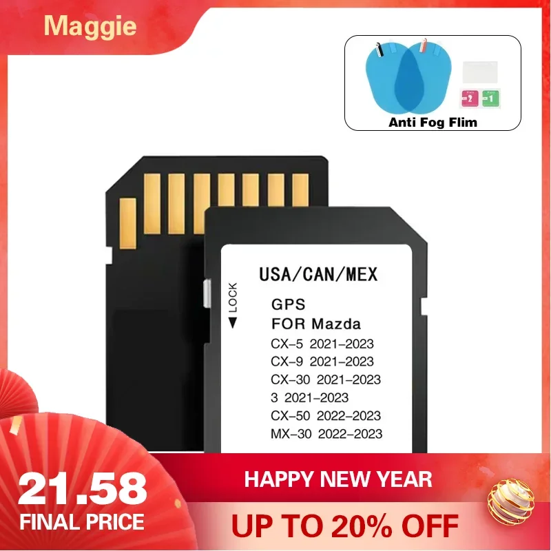 2023 Per Mazda 3 Cx-5 Cx-9 Cx-30 Mx-30 Cx-50 Aggiornamento Gps Versione Mappe Sistema Di Navigazione Scheda Sd Usa/Can/Mex Sat Navi