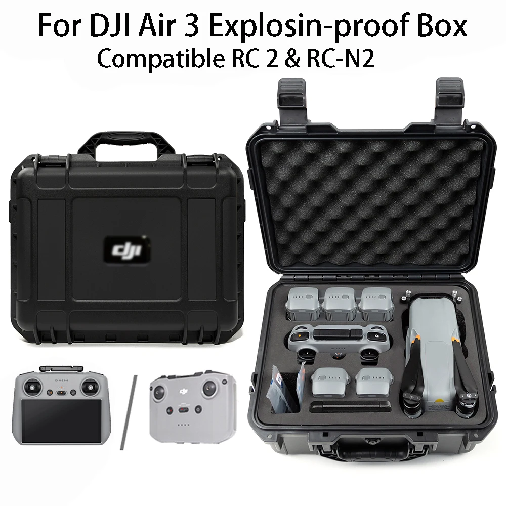 For DJI Air 3 Boxs Handheld Explosin proof Box For DJI Air 3 Storage Box Accessory Organizer drone accessories dji case drone case