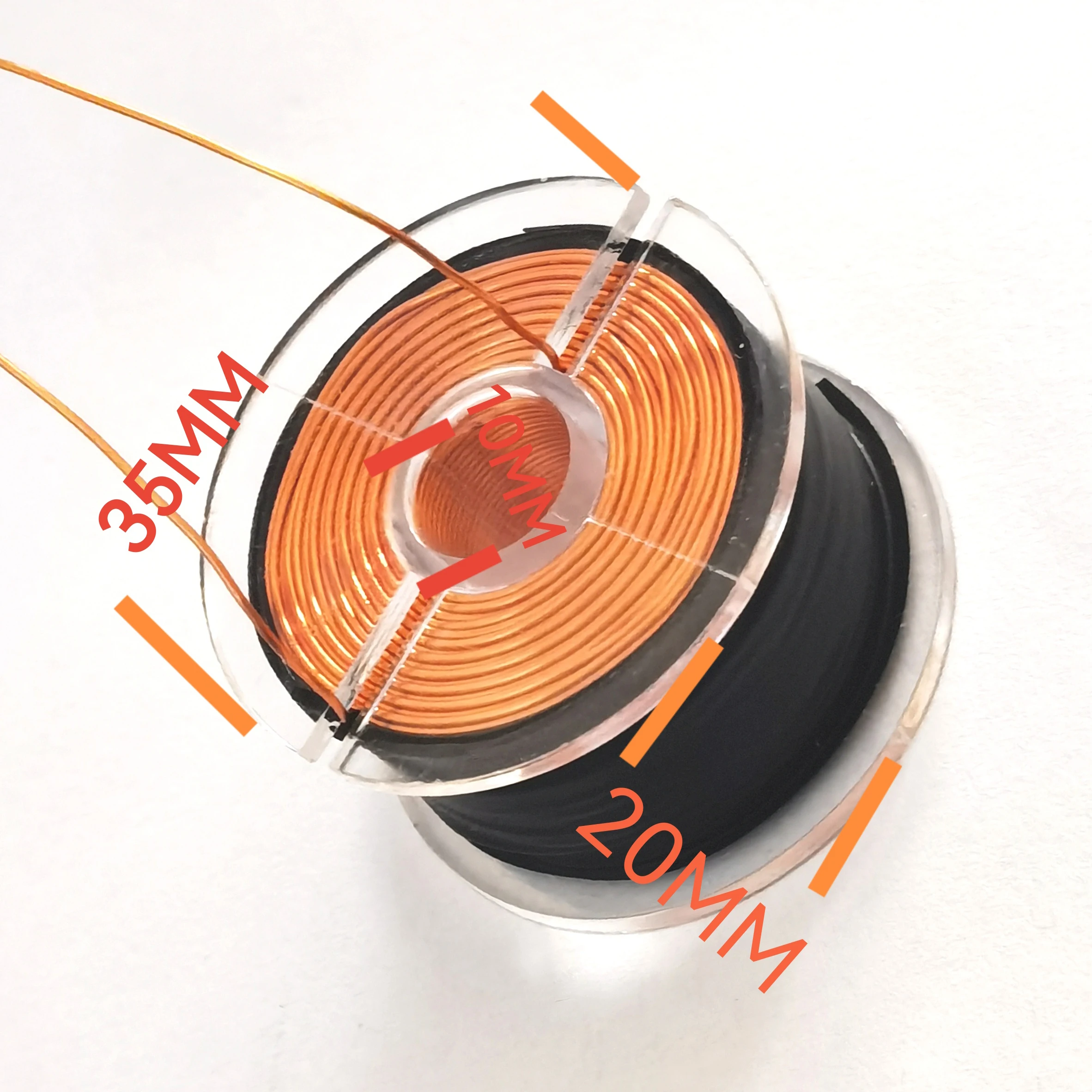 Elektromanyetik Tabanca Bobini Manyetik Kaldırma Bobini 500 Dönüş 0.49mm Emaye Tel 35*20mm