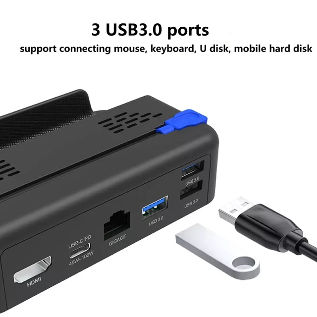 Portable 5-in-1 USB C Steam Deck Dock with TF Card Slot,HDMI 2.0 4K@60 –  NewQ Official