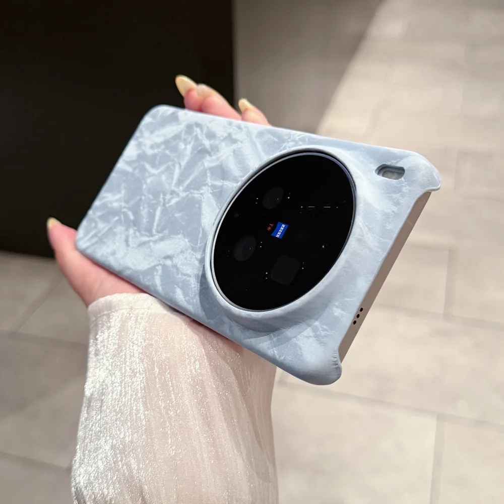 Velvet Leather Magnetic Matte Skin Phone Case - Half Pack Design