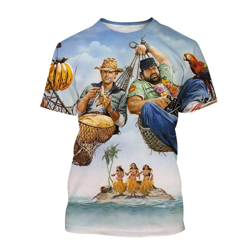 Casual Oversized 3D Print T Shirt for Men and Women