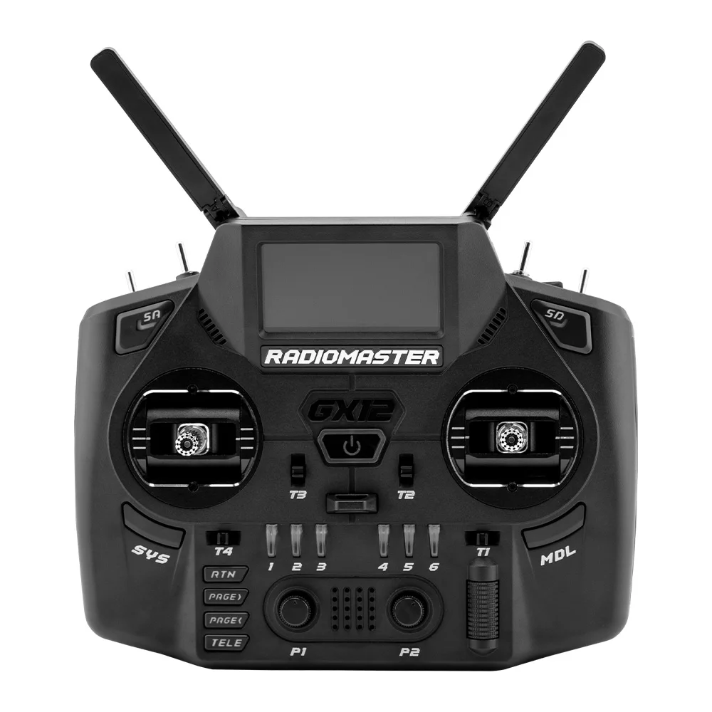 IN Stock Radiomaster GX12 1000HZ 3D Digital CNC Hall Gimbal Dual Band Antenna Gemini XROSSBAND EXpressLRS Radio Controller