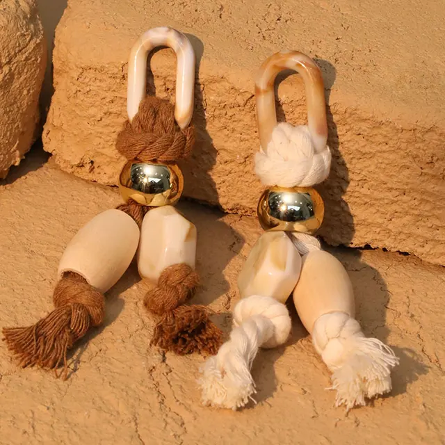 Gracie Handmade Long Beads & Ropes Earrings 3