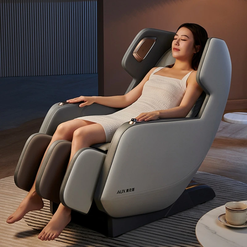 

Zero-Gravity Shiatsu Massage Chair Electric Heating 4D Kneading Airbag Surround Bluetooth Music Full Body Massage Sofa Household