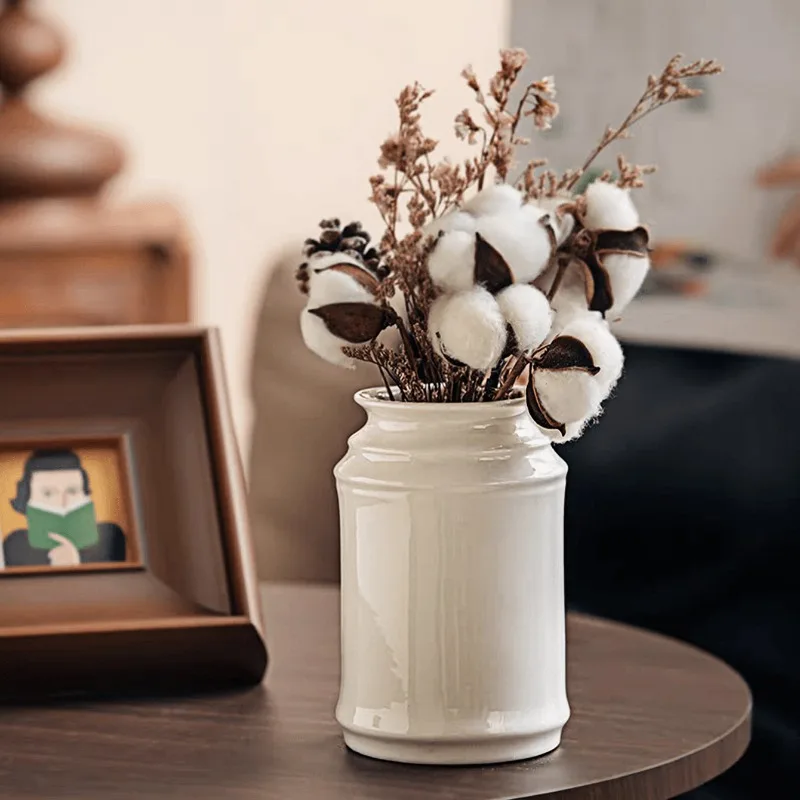 Japanese-Style Ceramic Utensil Holder - Multi-Purpose Kitchen Storage Jar for Chopsticks & Cutlery, Modern Dining Organizer