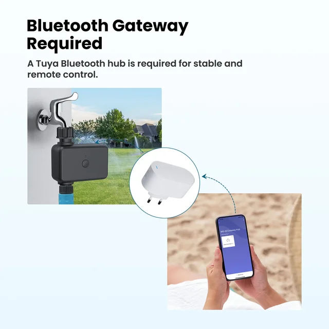 GIRIER Tuya Smart Water Timer Programmable Sprinkler Timer Bluetooth for Garden Hose Irrigation Compatible with Alexa Hey Google 5
