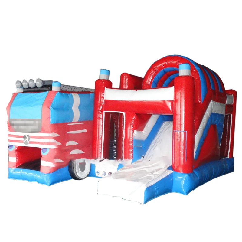 Popular Design Factory Customized Inflatable Bouncing Castle Bus Modeling Customized For Kids Outdoor Play