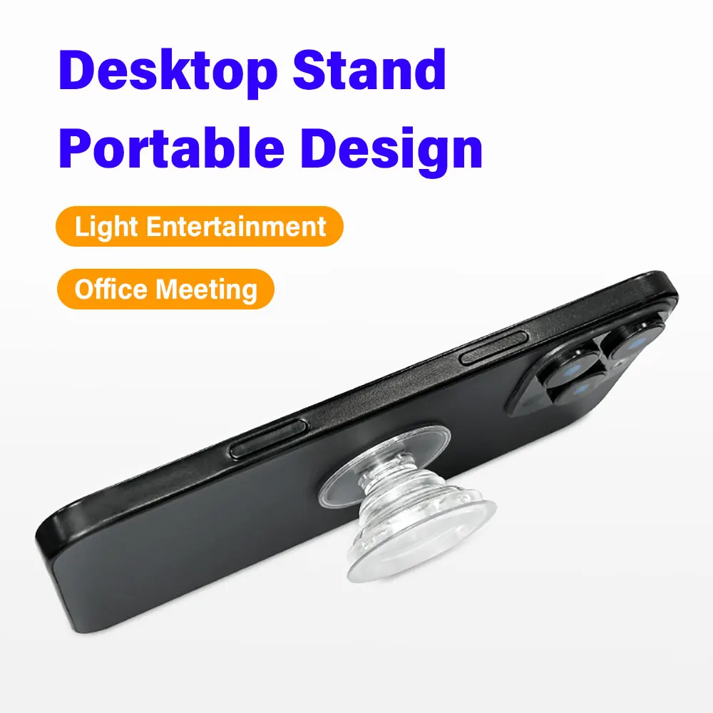 Silicone World Transparent Foldable Phone Socket Finger Grip Holder GripTok Posket Handle Resin Glue DIY Mobile Phone Stand Base