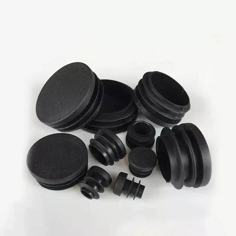 Pipe end cap Silicone rubber caps Rubber caps Silicone rubber plugs 5/10/20/30Pcs Round Plastic Blanking End Caps Pipe Tube Inserts Plugs Bungs Black &Oslash; 12mm-100mm