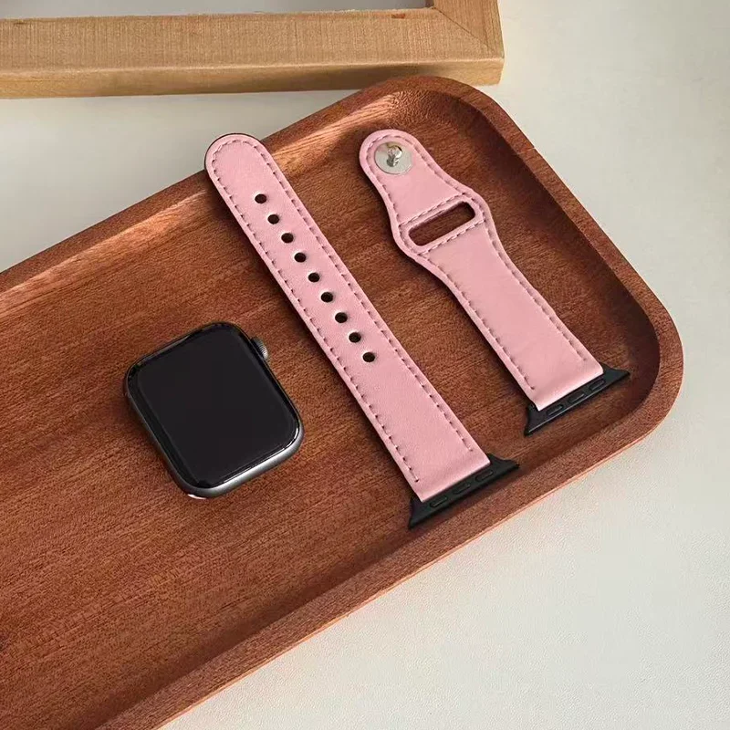 Premium Leather Strap for Smart Watches - Universal Fit Sport Bracelet