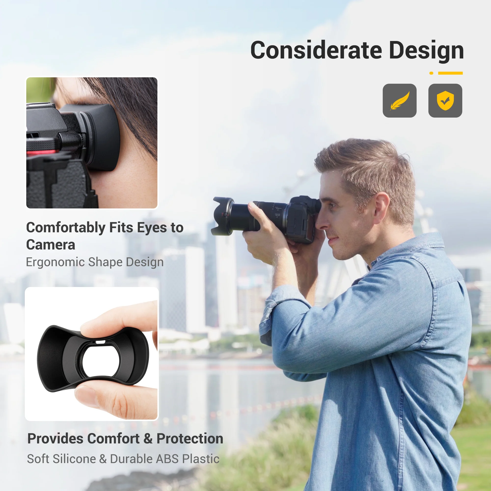 Description Picture 4 of itemKIWI Soft Eyecup Eyepiece Viewfinder Eye Cup for Panasonic Lumix S5/S5 II / S5 IIX Eyecup Camera Extended Eyeshade Protector