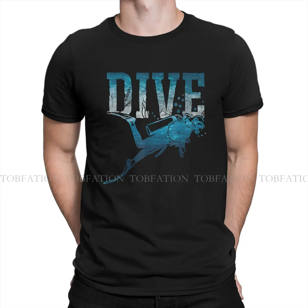 Scuba Diving Diver Scuba Diving Maglietta 100% Cotone Maglietta Da Uomo Alternativa Vintage O-Collo Abbigliamento Da Uomo