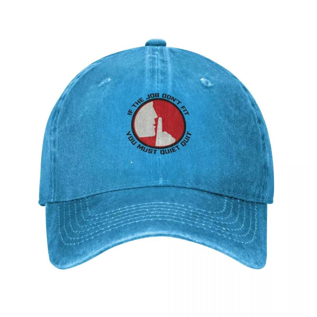 

If The Job Don't Fit You Must Quiet Quit | Quiet Quitting Baseball Cap Visor Mountaineering Mens Caps Women'S