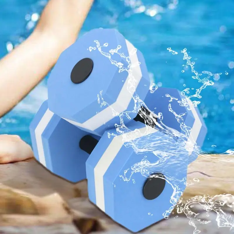 Water Aerobic Weights 1 Pair High-Density EVA-Foam Dumbbell Set For Aqua Fitness Pool Weights Set For Sports Aqua Fitness